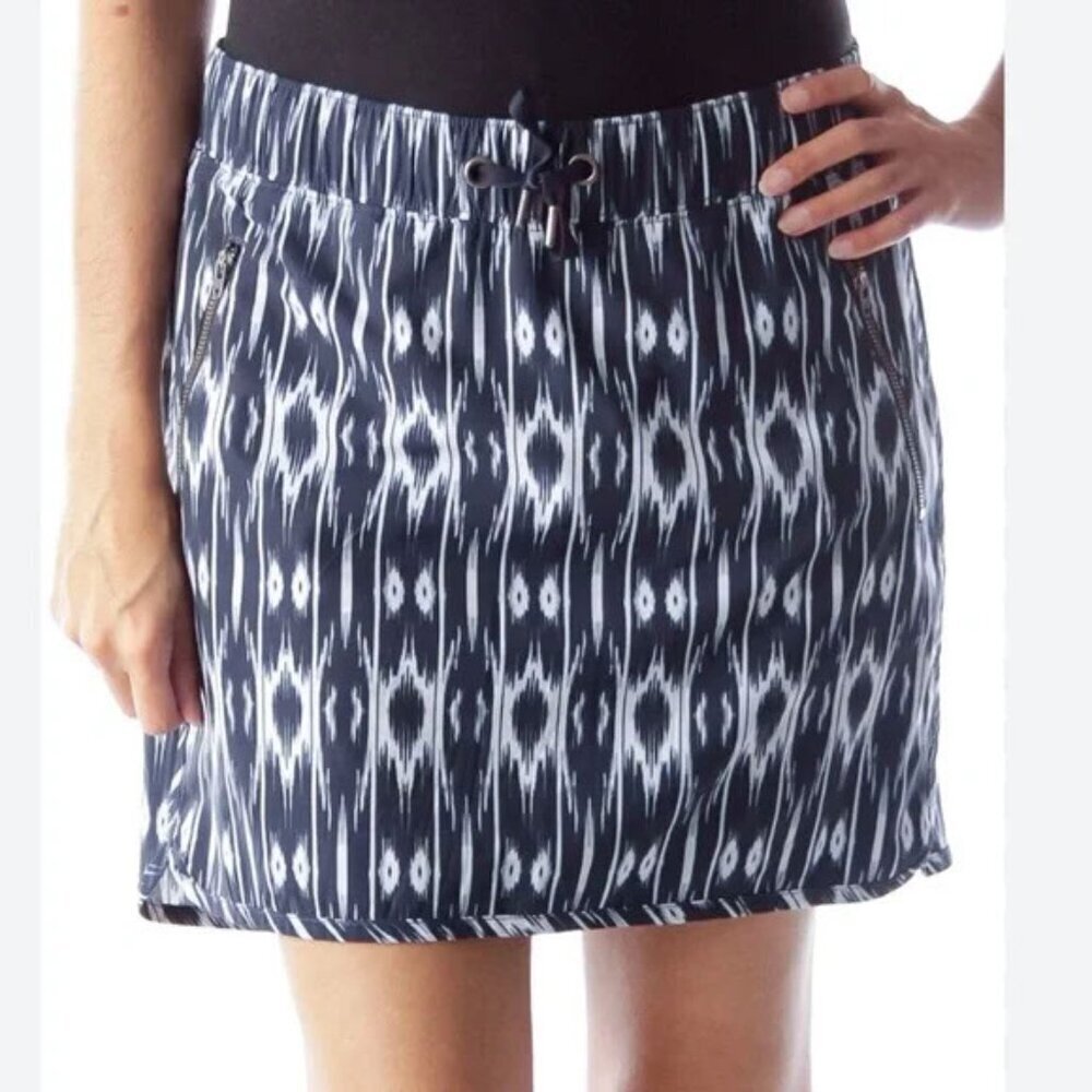 Athleta Blue Ikat Reflection Stretch In Skort View 3